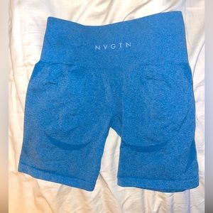 Nvgtn Shorts Nvgtn Blue Contour Seamless Short